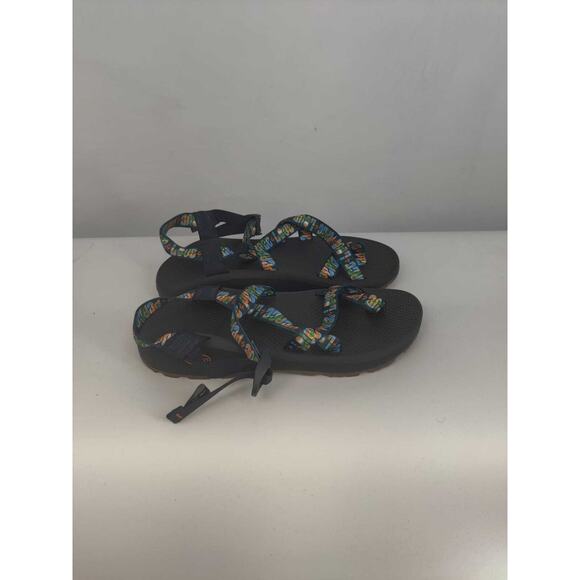 CHACO MEN Z/CLOUD 2 ADJUSTABLE STRAP ATHLETIC SANDAL PEACE NAVY J106775 SIZE 9